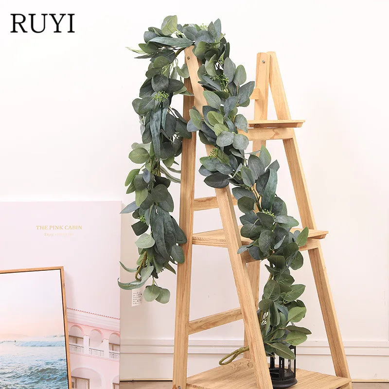 High grade Artificial eucalyptus vine simulation plant green ivy rattan garland wedding Garden home hotel decorative flowers
High grade Artificial eucalyptus vine simulation plant green ivy rattan garland wedding Garden home hotel decorative flowers