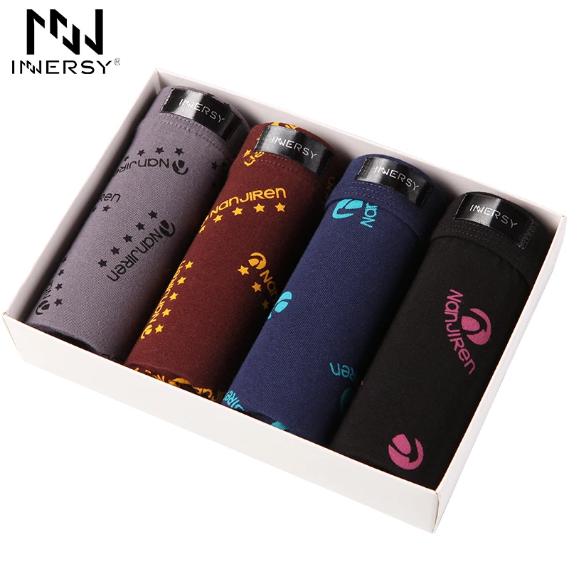 Innersy 2017 Panties Mens 4Pcs\lot Mens Underwear Boxers Modal Boxer Men Printed Boxer Shorts Boxers Mens Underwear Plus Size
Innersy 2017 Panties Mens 4Pcs\lot Mens Underwear Boxers Modal Boxer Men Printed Boxer Shorts Boxers Mens Underwear Plus Size