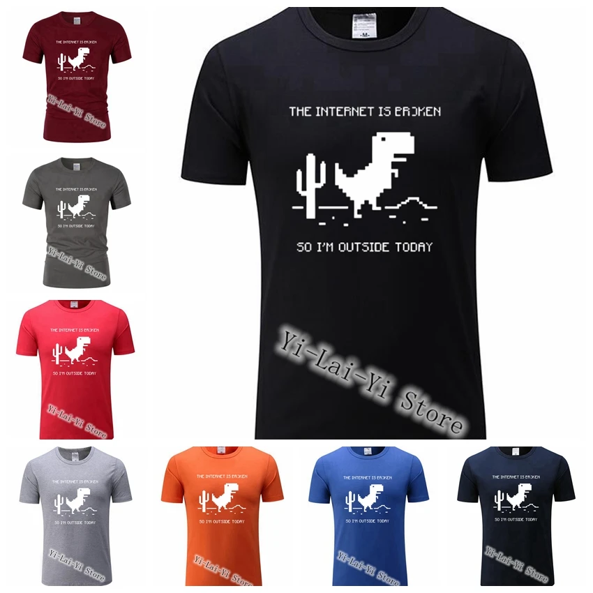 The Internet Is Broken Web Page Computer Dinosaur T-Shirt Birthday Gift Men Boyfriend Husband Programmer Geek Women TShirt
The Internet Is Broken Web Page Computer Dinosaur T-Shirt Birthday Gift Men Boyfriend Husband Programmer Geek Women TShirt