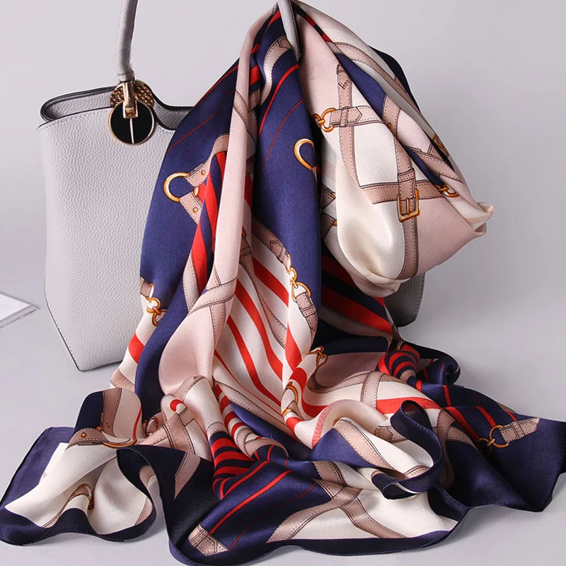 Women 100% Real Silk Scarf 2019 New Luxury Print Shawls and Wraps for Ladies Neckerchief Scarf Silk Pure Natural Silk Scarves
Women 100% Real Silk Scarf 2019 New Luxury Print Shawls and Wraps for Ladies Neckerchief Scarf Silk Pure Natural Silk Scarves