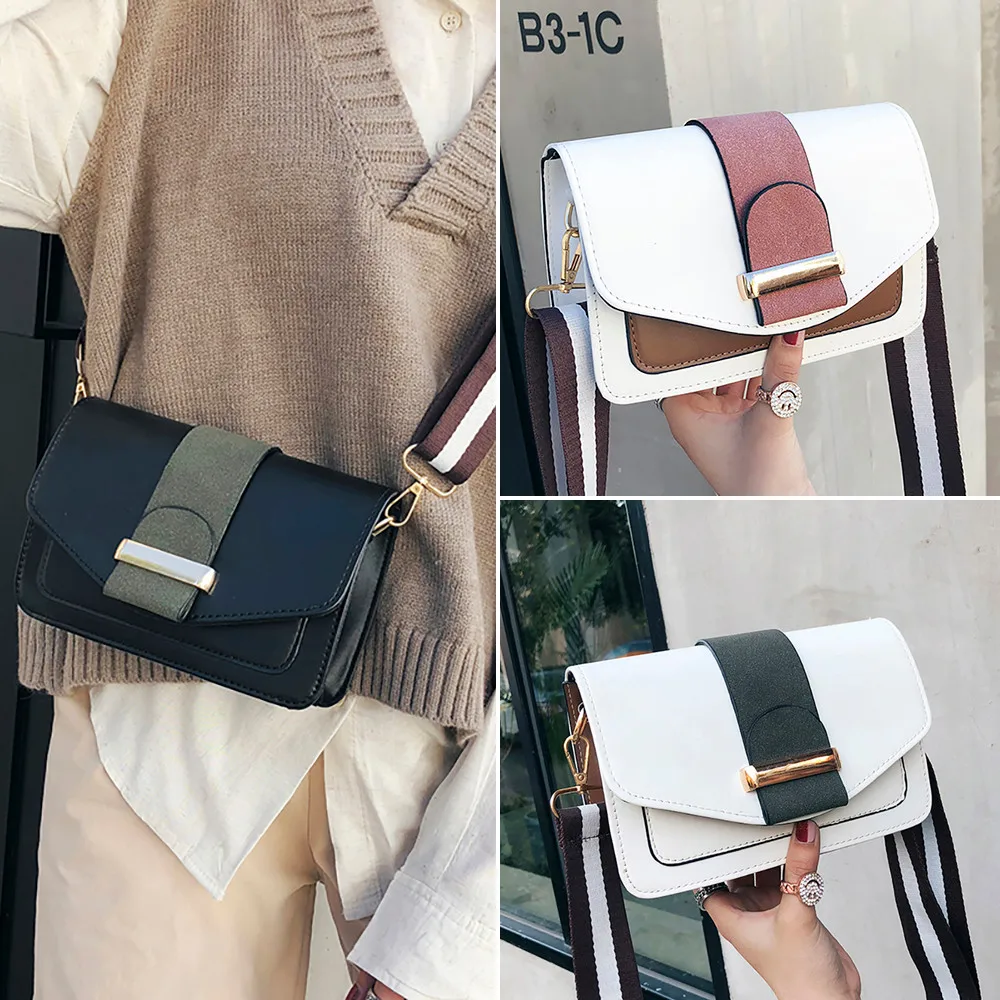 Bags for Women 2019 Fashion PU Leather Women Handbag Hit Color Portable Shoulder Messenger Bag Travel Tote Crossbody bag Sac
Bags for Women 2019 Fashion PU Leather Women Handbag Hit Color Portable Shoulder Messenger Bag Travel Tote Crossbody bag Sac