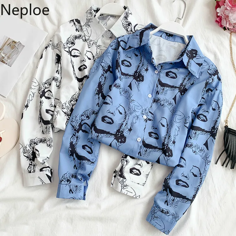 Neploe Print Women Blouse 2019 Summer New Turn-Down Collar Long Sleeve Blusa Loose Single Breasted Ladies Shirts 44595
Neploe Print Women Blouse 2019 Summer New Turn-Down Collar Long Sleeve Blusa Loose Single Breasted Ladies Shirts 44595