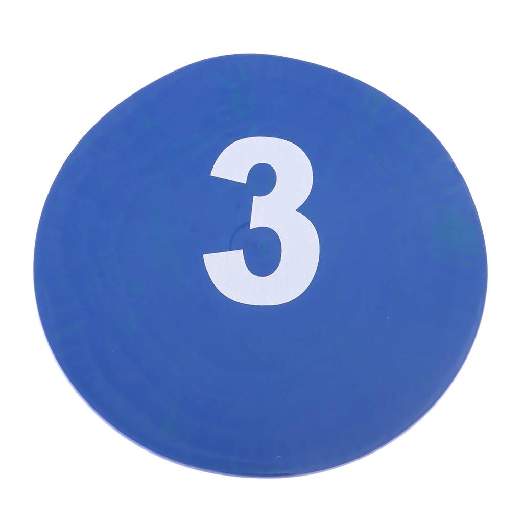 10Pcs Football Training Mark Plates Sport Exercise Traffic Plate for Football, Table Tennis Athletes Physical Strength