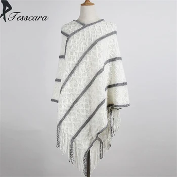 Women Autumn Vintage Knitting Poncho Sweater Female 2018 New Fashion Shrug Cotton Argyle Wrap Striped Tassel Streetwear Sweaters
Women Autumn Vintage Knitting Poncho Sweater Female 2018 New Fashion Shrug Cotton Argyle Wrap Striped Tassel Streetwear Sweaters