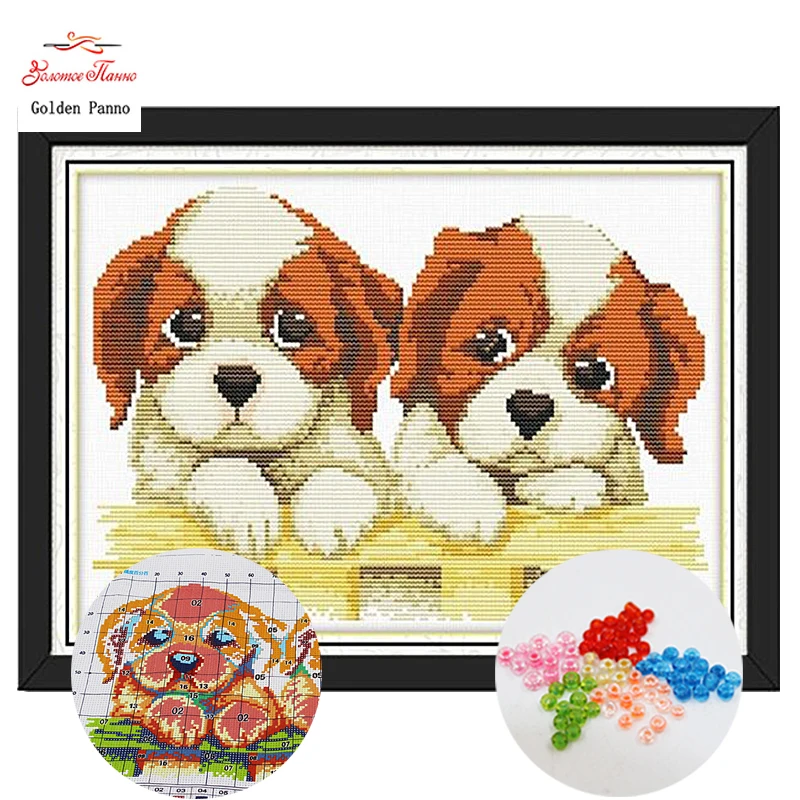 Golden Panno,Needlework,DIY bead Cross stitch,Embroidery stitch Two little cute, Precise Printed animal Pattern cross 812
Golden Panno,Needlework,DIY bead Cross stitch,Embroidery stitch Two little cute, Precise Printed animal Pattern cross 812