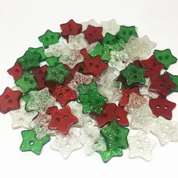 300pcs 14mm Christmas Mixed Resin Red Silver Green Glitter Star Buttons Sparkle Sewing 2 Holes Accessories Embellishments Crafts
300pcs 14mm Christmas Mixed Resin Red Silver Green Glitter Star Buttons Sparkle Sewing 2 Holes Accessories Embellishments Crafts