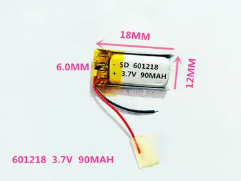 601218 3.7V 90MAH length 18 width 12 thick 6/ Bluetooth headset toys MP4 lithium polymer battery
601218 3.7V 90MAH length 18 width 12 thick 6/ Bluetooth headset toys MP4 lithium polymer battery