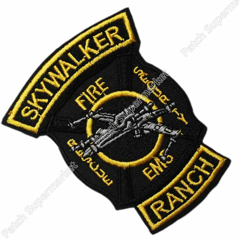 3.5" Skywalker Ranch Fire Dept. STAR WARS TV Movie Applique Embroideried Uniform Costume Cosplay Embroidered iron on patch
3.5" Skywalker Ranch Fire Dept. STAR WARS TV Movie Applique Embroideried Uniform Costume Cosplay Embroidered iron on patch