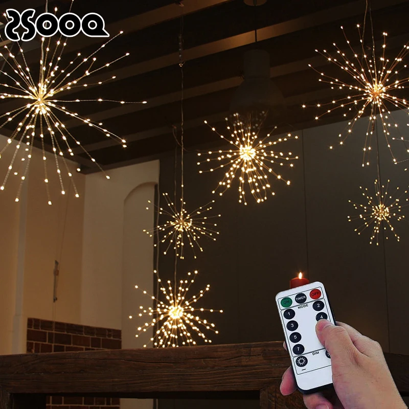 150Leds Firework Shape String Light Garland AA Battery Powered With Remote Control Waterproof Birthday Decor Light Chain LSL050
150Leds Firework Shape String Light Garland AA Battery Powered With Remote Control Waterproof Birthday Decor Light Chain LSL050