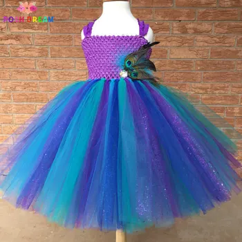 POSH DREAM Purple Peacock Wedding Party Girls Tutu Dress Peacock Flower Teal Feather Spark Tulle Children Kids Girls Tutu Dress
POSH DREAM Purple Peacock Wedding Party Girls Tutu Dress Peacock Flower Teal Feather Spark Tulle Children Kids Girls Tutu Dress