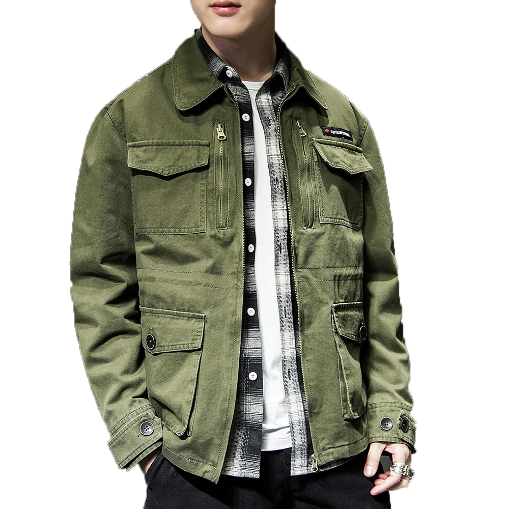 Jaqueta Masculina 2019 Men's Casual Jacket Male Turn-down Collar Coat Mens tactical jacket streetwear bomber jacket men M-XXL
Jaqueta Masculina 2019 Men's Casual Jacket Male Turn-down Collar Coat Mens tactical jacket streetwear bomber jacket men M-XXL