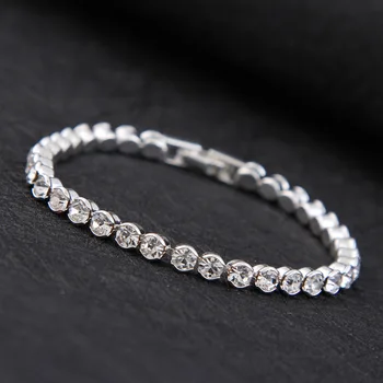 2018 New Luxury Shiny Austria Crystal Tennis Bracelets For Women Silver Gold Color Bangle Collier Femme Bridal Wedding Jewelry
2018 New Luxury Shiny Austria Crystal Tennis Bracelets For Women Silver Gold Color Bangle Collier Femme Bridal Wedding Jewelry