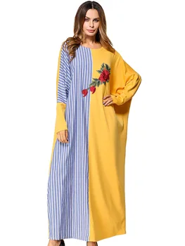 R185436# Muslim Women Fashion Contrast Color Splicing Bat Sleeve Loose Large Size Mideast Dresses Musulman Vestidos Abaya
R185436# Muslim Women Fashion Contrast Color Splicing Bat Sleeve Loose Large Size Mideast Dresses Musulman Vestidos Abaya