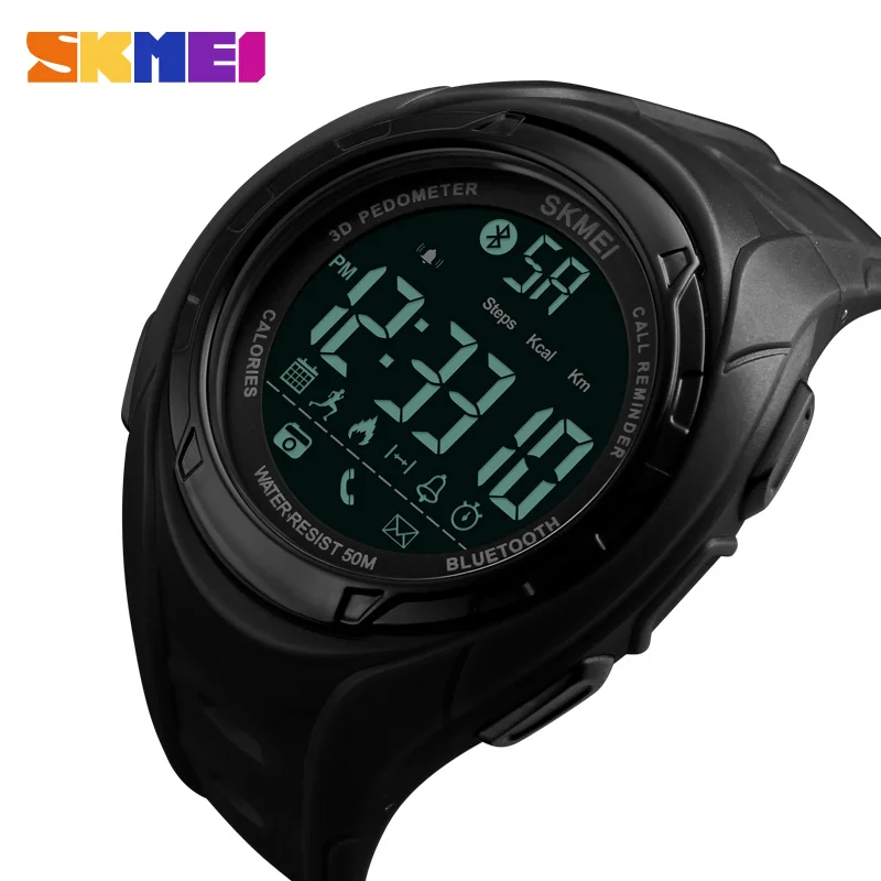 

Men's Sport Smart Watch SKMEI Brand Fashion Pedometer Remote Camera Calorie Bluetooth Smartwatch Reminder Digital Wristwatches