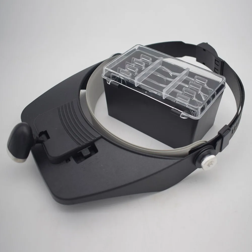 1.2X,1.8X,2.5X,3.5X Magnifier with 2 LED Light lamps Eye Loupe Headset Jewelry Magnifying Glasses
1.2X,1.8X,2.5X,3.5X Magnifier with 2 LED Light lamps Eye Loupe Headset Jewelry Magnifying Glasses