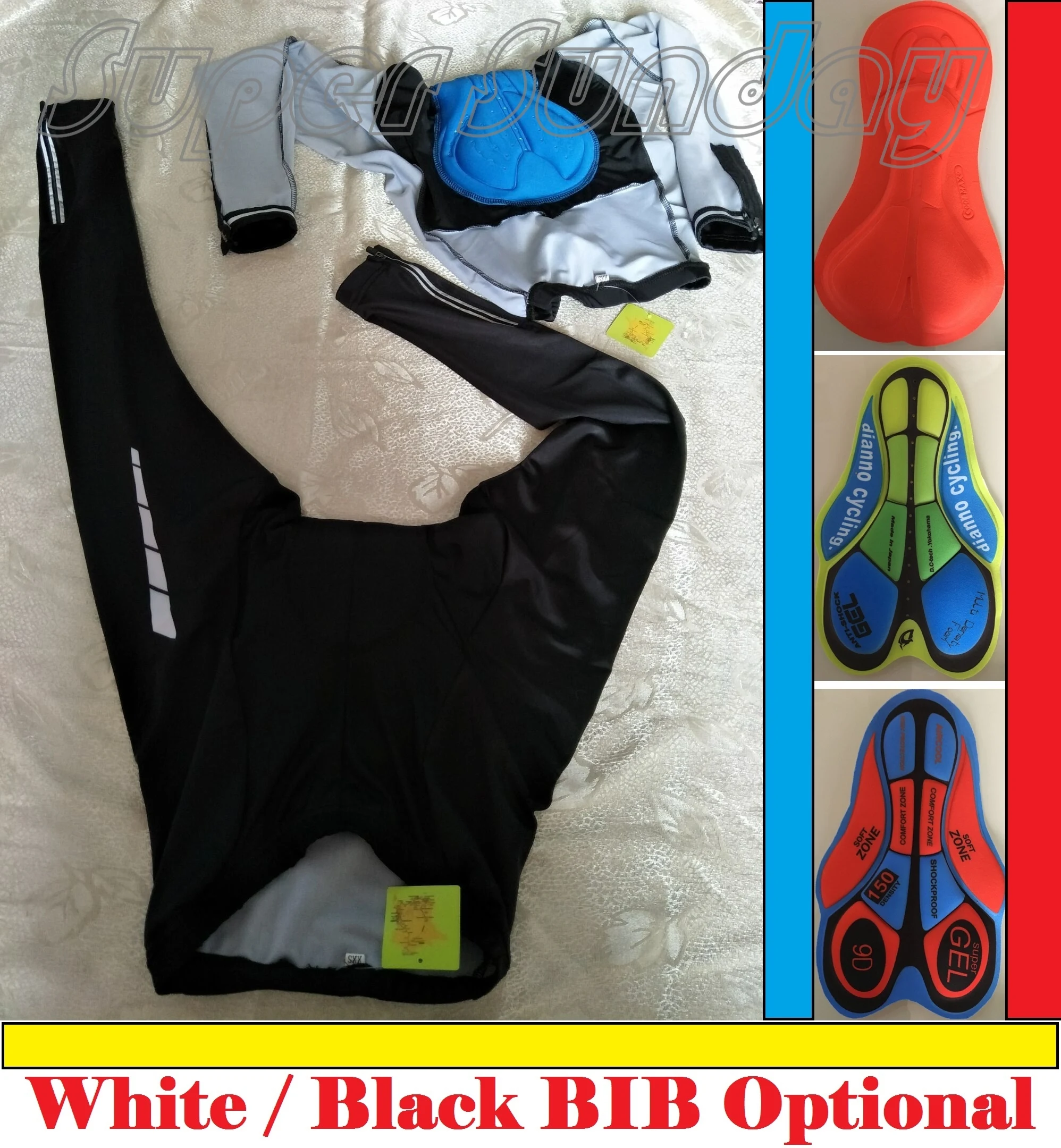 BIB Cycling Pants 5D Gel Pads Options Team Cycling Sportwear Team Bike Tights Cycling Suspender Pants Free Shipping QRCK3
BIB Cycling Pants 5D Gel Pads Options Team Cycling Sportwear Team Bike Tights Cycling Suspender Pants Free Shipping QRCK3
