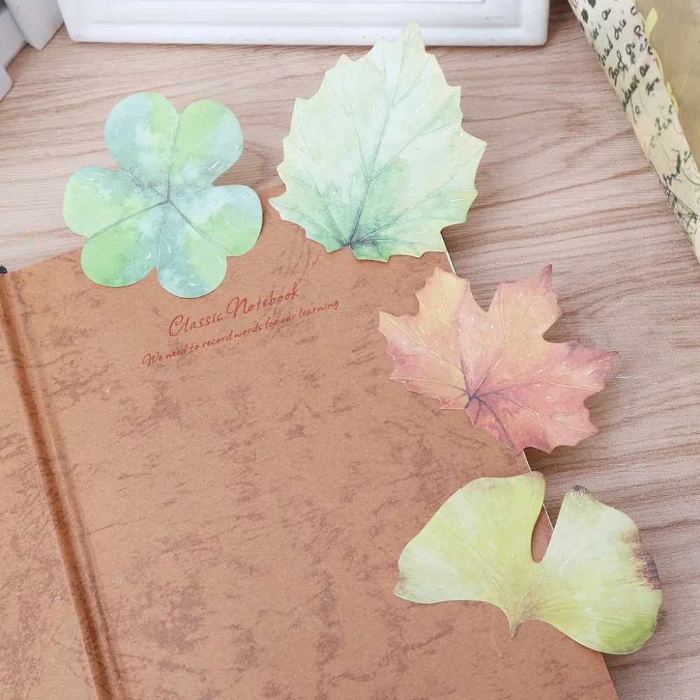 4 pcs/Lot Vintage leaf sticky note Green plant post it memo pad bookmark Stationery Office accessories School supplies
4 pcs/Lot Vintage leaf sticky note Green plant post it memo pad bookmark Stationery Office accessories School supplies