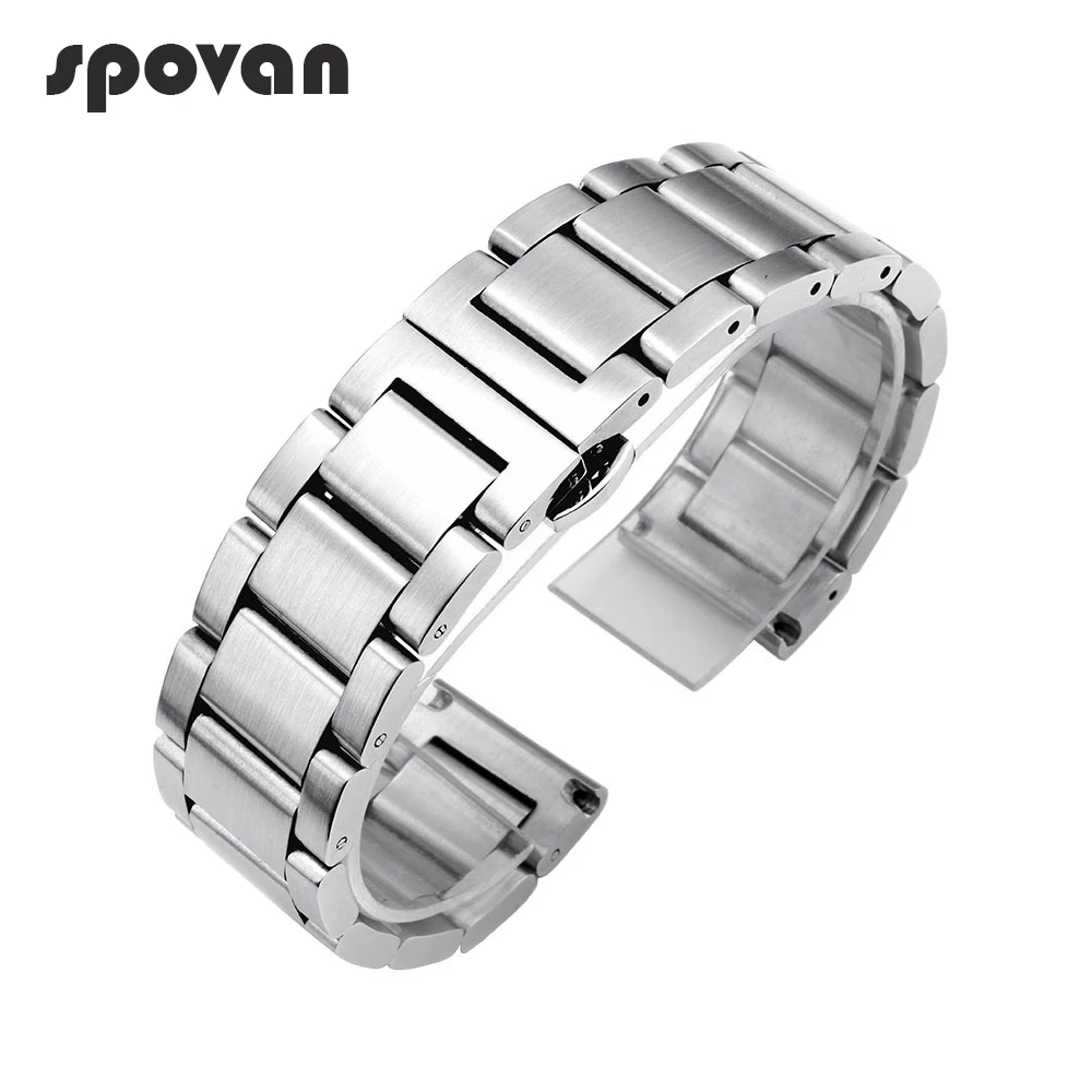 SPOVAN 22mm 24mm Matte Stainless Steel Watch Bands Strap for Sports Watch Solid Three Beads Watchbands Black/Silvery SPV07
SPOVAN 22mm 24mm Matte Stainless Steel Watch Bands Strap for Sports Watch Solid Three Beads Watchbands Black/Silvery SPV07
