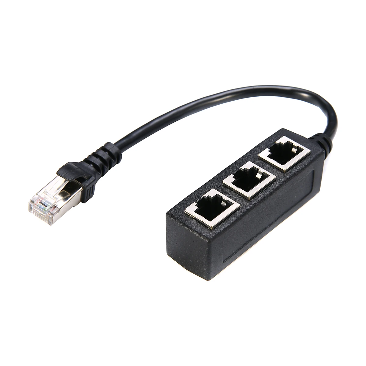 LAN Ethernet Network RJ45 Plug 1 Male To 3 Female RJ45 Connector Splitter Adapter Cable