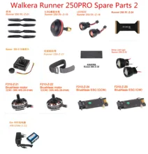 Walkera רץ 250PRO RC Drone חילוף חלקי להב מנוע ESC אנטנת מטען אור FPC מצלמה ניילון חגורה סוללה מחצלת ect 2(China)