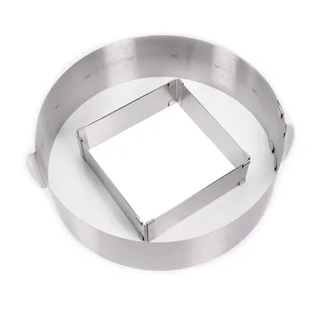 Stainless Steel Adjustable Cake Mousse Ring,Round Square Cake Mould reposteria kitchen decorating tool
Stainless Steel Adjustable Cake Mousse Ring,Round Square Cake Mould reposteria kitchen decorating tool
