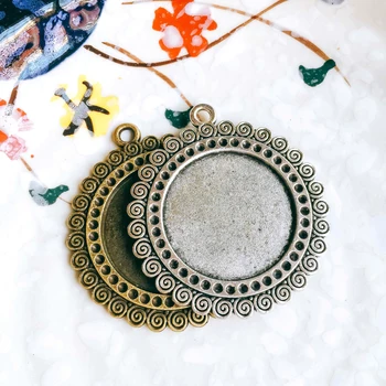 5pcs/lot 30mm Necklace Pendant Setting Antique Bronze Silver Color Glass Cabochon Blank Base Supplies for Jewelry Finding T246
5pcs/lot 30mm Necklace Pendant Setting Antique Bronze Silver Color Glass Cabochon Blank Base Supplies for Jewelry Finding T246