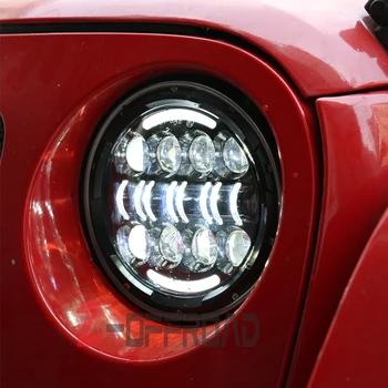 for jeep Motorcycle Car Motorcycles Light 7" 80W LED Headlight Angle Eyes with Amber Signal Halo DRL Halo 
for jeep Motorcycle Car Motorcycles Light 7" 80W LED Headlight Angle Eyes with Amber Signal Halo DRL Halo