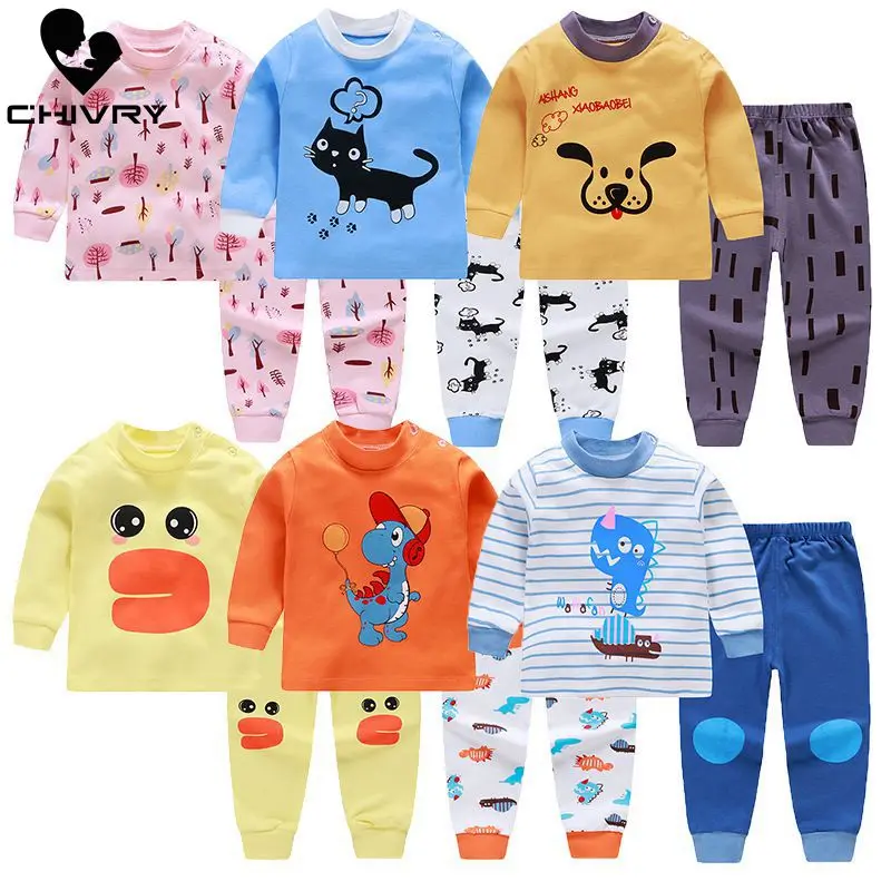 Kids Boys Pajama Sets Cartoon Print Long Sleeve O-Neck Cute T-Shirt Tops with Pants Baby Girls Child Autumn Sleeping Clothes
Kids Boys Pajama Sets Cartoon Print Long Sleeve O-Neck Cute T-Shirt Tops with Pants Baby Girls Child Autumn Sleeping Clothes