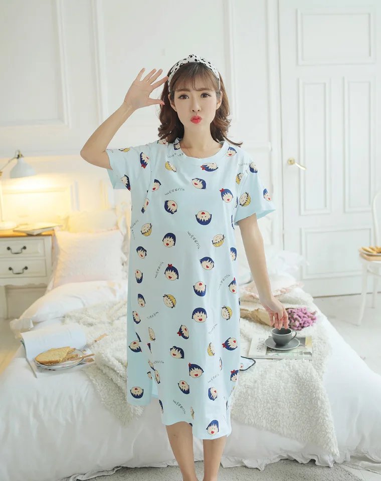 Pregnant women nightdress summer postpartum breastfeeding clothes nursing dress month pajamas cotton maternity out of home sleep
Pregnant women nightdress summer postpartum breastfeeding clothes nursing dress month pajamas cotton maternity out of home sleep