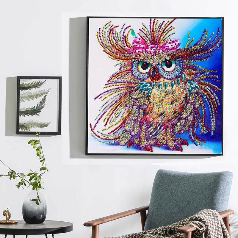 5D DIY Diamond Painting Owl Pattern Special Shaped Diamond Rhinestone Crystal LXY9
5D DIY Diamond Painting Owl Pattern Special Shaped Diamond Rhinestone Crystal LXY9