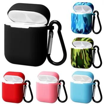 Portable Wireless Charging Silicone Case For Apple Airpods 2 Case Cover Earphone Shockproof Sleeve With Carabiner
Portable Wireless Charging Silicone Case For Apple Airpods 2 Case Cover Earphone Shockproof Sleeve With Carabiner