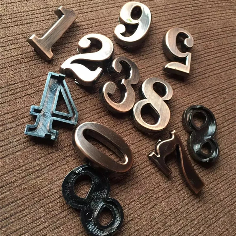 5 Pcs ABS Imitation Metal Bronze House Number 0-9 Door Numbers "A B C D E F V I P" Customized House Address Sign Stickers
5 Pcs ABS Imitation Metal Bronze House Number 0-9 Door Numbers "A B C D E F V I P" Customized House Address Sign Stickers