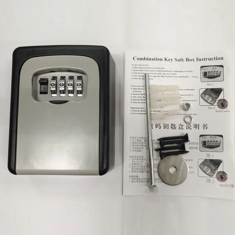 Lock Outdoor Key Safe Box Key Storage Lock Box 4-digit Password Alloy Keys Storage Boxes Padlock Key Security Organizer New
Lock Outdoor Key Safe Box Key Storage Lock Box 4-digit Password Alloy Keys Storage Boxes Padlock Key Security Organizer New