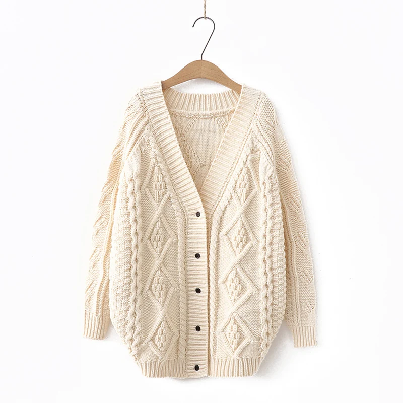 Autumn And Winter Women's New Loose Long Sleeve Knit Sweater Cardigan Coat Winter Women Harajuku Cardigans Sweater
Autumn And Winter Women's New Loose Long Sleeve Knit Sweater Cardigan Coat Winter Women Harajuku Cardigans Sweater
