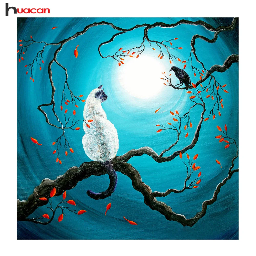 Huacan 5D DIY Lovely Cat Diamond Painting Cross Stitch Needlework Diamond Mosaic Animals Diamond Embroidery Pattern Crafts Decor
Huacan 5D DIY Lovely Cat Diamond Painting Cross Stitch Needlework Diamond Mosaic Animals Diamond Embroidery Pattern Crafts Decor