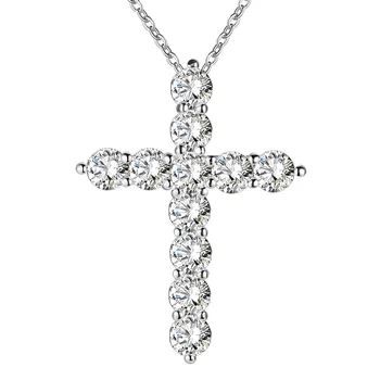 silver color necklace jewelry women wedding fashion Cross CZ crystal Zircon stone pendant necklace Christmas gift n296
silver color necklace jewelry women wedding fashion Cross CZ crystal Zircon stone pendant necklace Christmas gift n296