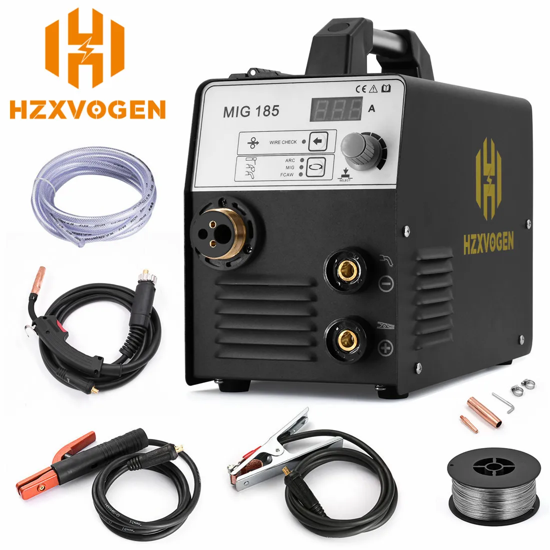 HZXVOGEN 220V Mig Welder MIG185 MIG ARC TIG Welder 3 in 1 Welding Machine Gasless Welder Mig Welding Machine For Home Use
HZXVOGEN 220V Mig Welder MIG185 MIG ARC TIG Welder 3 in 1 Welding Machine Gasless Welder Mig Welding Machine For Home Use