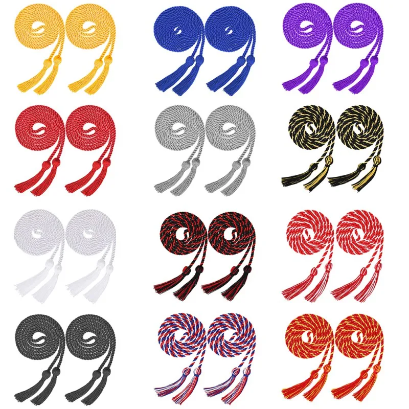 2 Pieces Graduation Cords Polyester Yarn Honor Cord With Tassel For Graduation Students Organization Clotheslines
2 Pieces Graduation Cords Polyester Yarn Honor Cord With Tassel For Graduation Students Organization Clotheslines