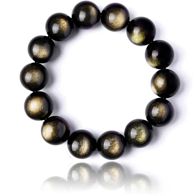 Black Gold Obsidian Beaded Stretch Bracelets 10-16mm Natural Stone For Man Woman Round Classic Bracelets&Bangle Lucky Jewelry
Black Gold Obsidian Beaded Stretch Bracelets 10-16mm Natural Stone For Man Woman Round Classic Bracelets&Bangle Lucky Jewelry