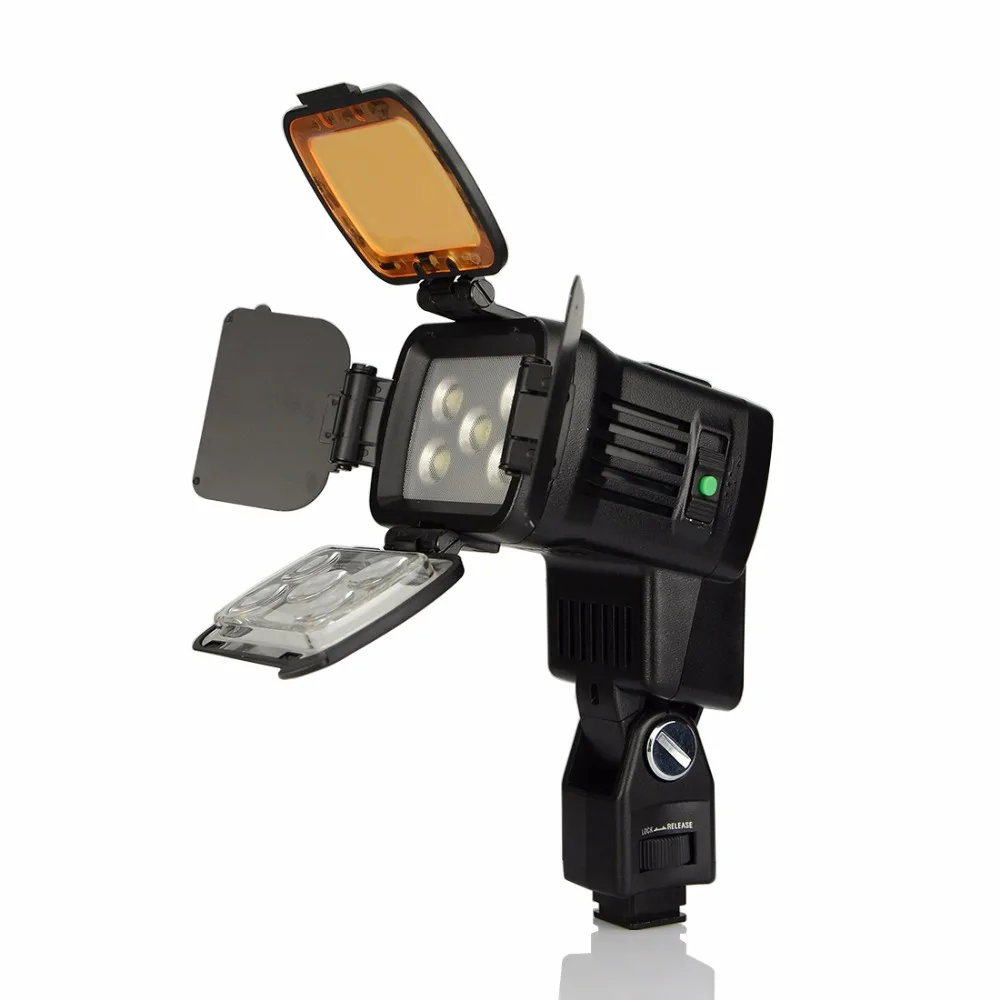

DSTE VL002A-2 4500K/3200K 5-LED Video Light Dimmable LAMP for Nikon DSLR Camera Camcorder DV