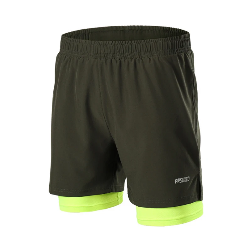 High Quality Men's 2 in 1 Running Shorts Elastic Training Exercise Jogging Sports Shorts Workout Clothing With Reflective Logo
High Quality Men's 2 in 1 Running Shorts Elastic Training Exercise Jogging Sports Shorts Workout Clothing With Reflective Logo