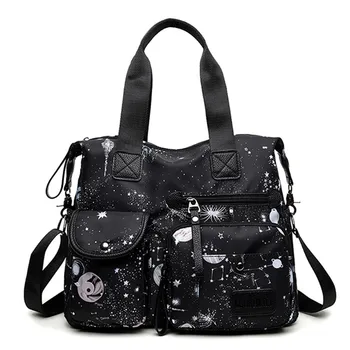Bolsa Feminina Grande Starry Sky Totes Travel Shoulder School Bags Women Girls Nylon Large Capacity Luggage Organizer Handbags
Bolsa Feminina Grande Starry Sky Totes Travel Shoulder School Bags Women Girls Nylon Large Capacity Luggage Organizer Handbags
