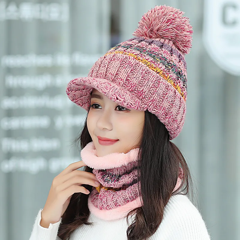 New youth winter thick plus cashmere warm masks hat scarf autumn winter women's knit hat wool ball cover ear collar three set
New youth winter thick plus cashmere warm masks hat scarf autumn winter women's knit hat wool ball cover ear collar three set