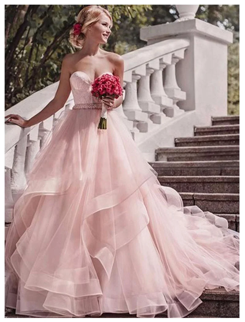 Beach Wedding Dress 2019 Pink Strapless with Delicate Appliques Sexy Bride Dress Backless Vestido De Novia Playa
Beach Wedding Dress 2019 Pink Strapless with Delicate Appliques Sexy Bride Dress Backless Vestido De Novia Playa