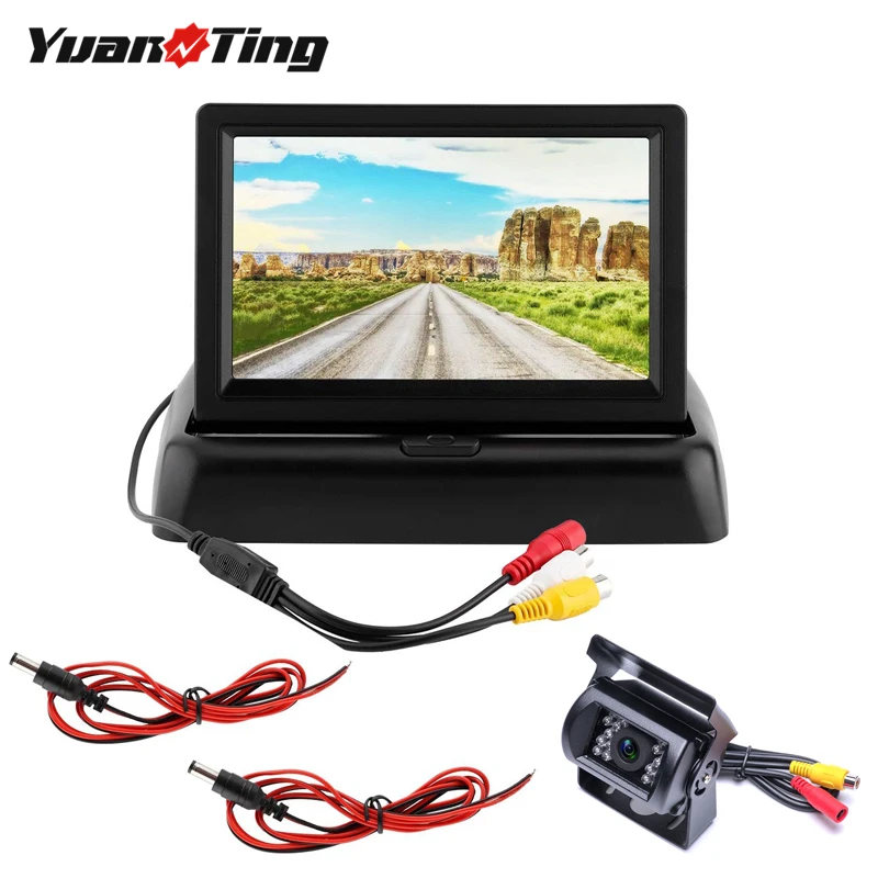 YuanTing Vehicle Backup 18 LED IR Night Vision Waterproof Reverse Camera + 4.3" Rearview LCD Mirror Monitor Kit for Car 12V-24V
YuanTing Vehicle Backup 18 LED IR Night Vision Waterproof Reverse Camera + 4.3" Rearview LCD Mirror Monitor Kit for Car 12V-24V