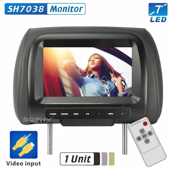 SOPHY 7" inches Universal Automobile Car Headrest Monitor Rear Seat Monitor / Pillow Monitor 800*480 SH7038
SOPHY 7" inches Universal Automobile Car Headrest Monitor Rear Seat Monitor / Pillow Monitor 800*480 SH7038