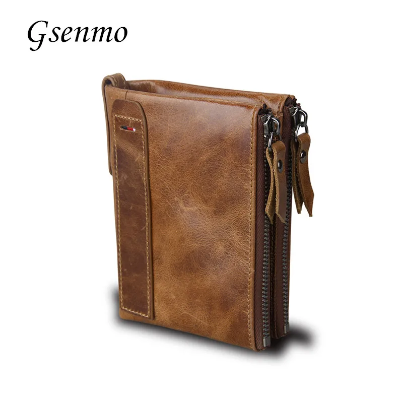 Gsenmo Fashion Genuine Leather Wallet Bifold Wallet ID Card Holder Coin Purse Pockets Clutch with zipper Rfid Men Wallet Carteir
Gsenmo Fashion Genuine Leather Wallet Bifold Wallet ID Card Holder Coin Purse Pockets Clutch with zipper Rfid Men Wallet Carteir