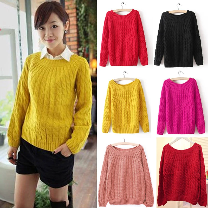 2017 Winter Warm Women Female Long Sleeve Knitted Sweater Pullover Jumper Loose Casual Knitwear Tops Solid Girl Lady Autumn New
2017 Winter Warm Women Female Long Sleeve Knitted Sweater Pullover Jumper Loose Casual Knitwear Tops Solid Girl Lady Autumn New