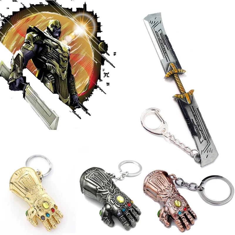 Avengers 4 Endgame Thanos Double-Edged Sword Kaychain Cosplay Props Unisex Thanos Infinity Gauntlet Glove Keychain Accessories
Avengers 4 Endgame Thanos Double-Edged Sword Kaychain Cosplay Props Unisex Thanos Infinity Gauntlet Glove Keychain Accessories