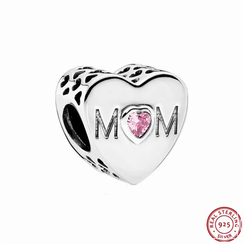Mother's Day Gift Pink CZ Mother Heart Charm Beads for Women Jewelry Making DIY Fit PANDORA Charms Silver 925 Original FL376
Mother's Day Gift Pink CZ Mother Heart Charm Beads for Women Jewelry Making DIY Fit PANDORA Charms Silver 925 Original FL376